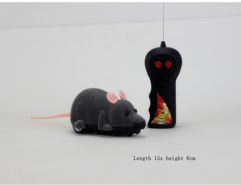 Electric Remote-Control Flocking Mouse Toy – Interactive Fun for Cats - Penuel's Paw