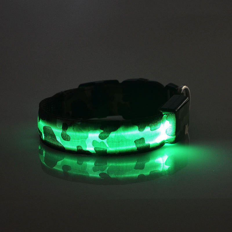 Camouflage pet supplies luminous dog collar - Penuel's Paw
