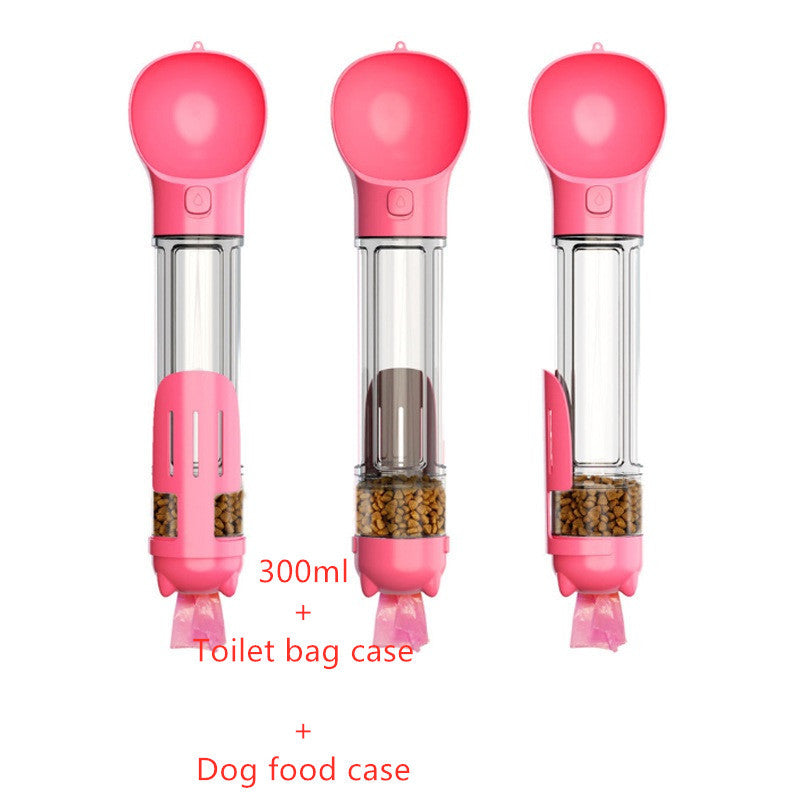 3-in-1 Portable Pet Water Bottle & Travel Feeder - Penuel's Paw