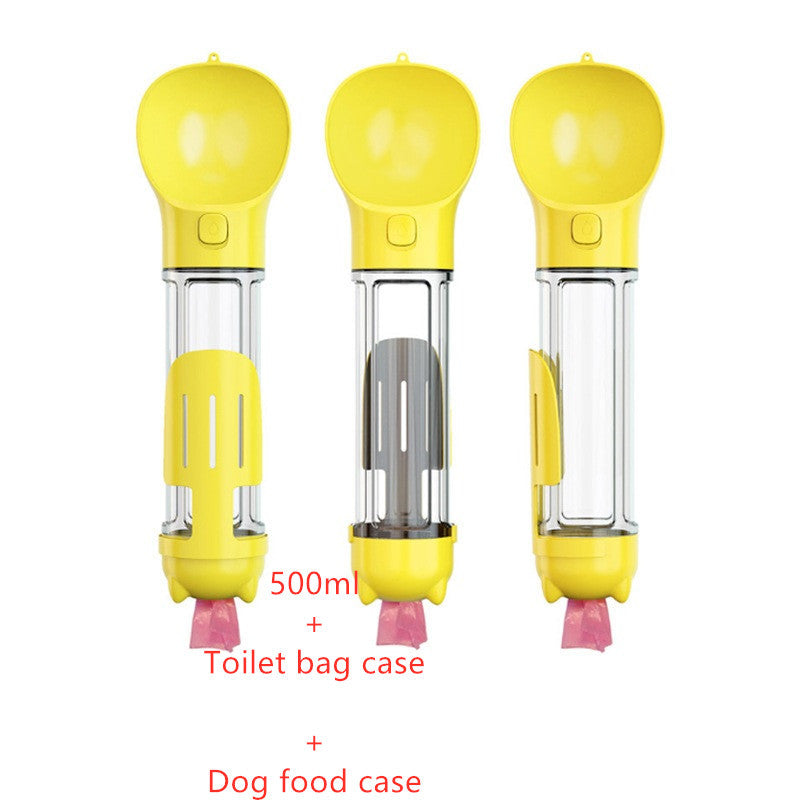3-in-1 Portable Pet Water Bottle & Travel Feeder - Penuel's Paw