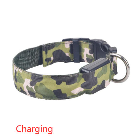 Camouflage pet supplies luminous dog collar - Penuel's Paw