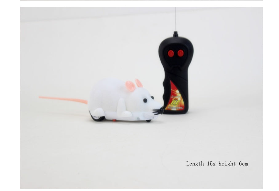 Electric Remote-Control Flocking Mouse Toy – Interactive Fun for Cats - Penuel's Paw