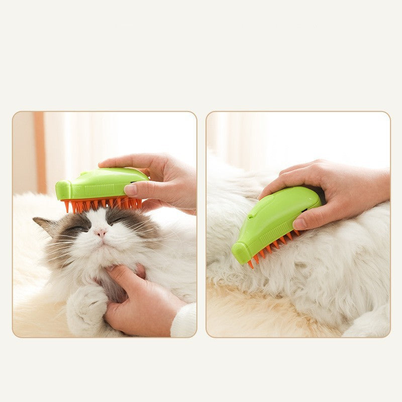 GroomSteam 3-in-1 Pet Grooming Brush - Penuel's Paw