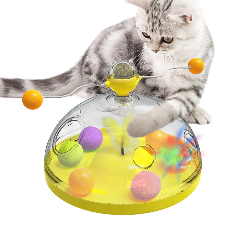 Meows Windmill Interactive Cat Toy – Catnip & Luminous Turntable - Penuel's Paw