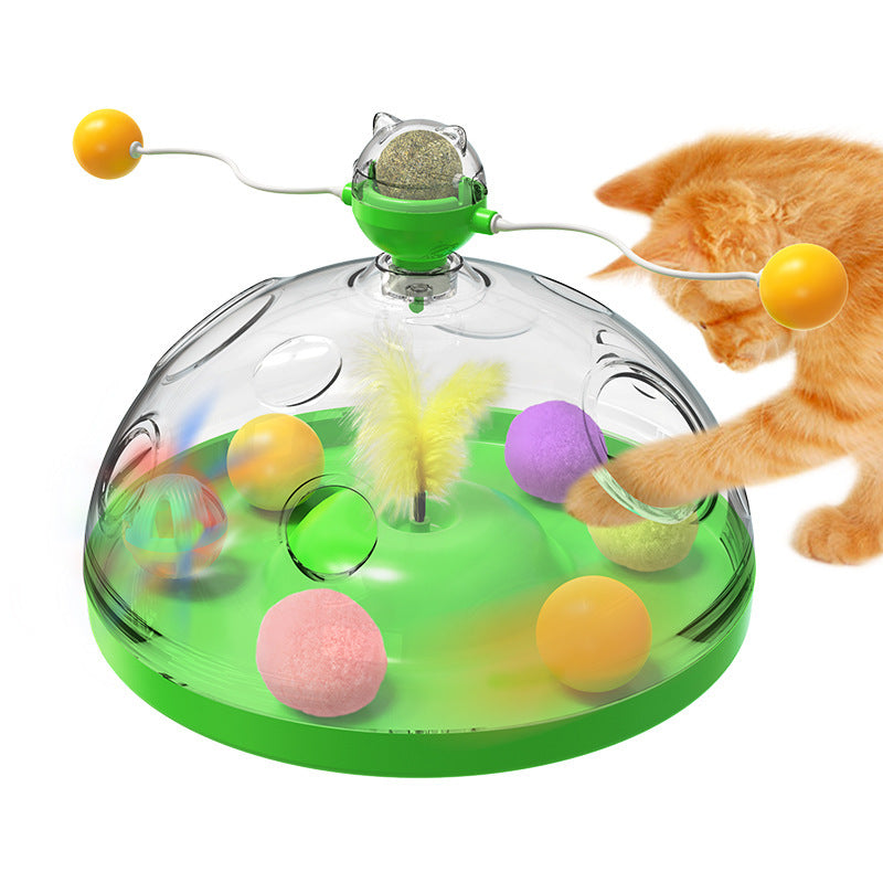 Meows Windmill Interactive Cat Toy – Catnip & Luminous Turntable - Penuel's Paw