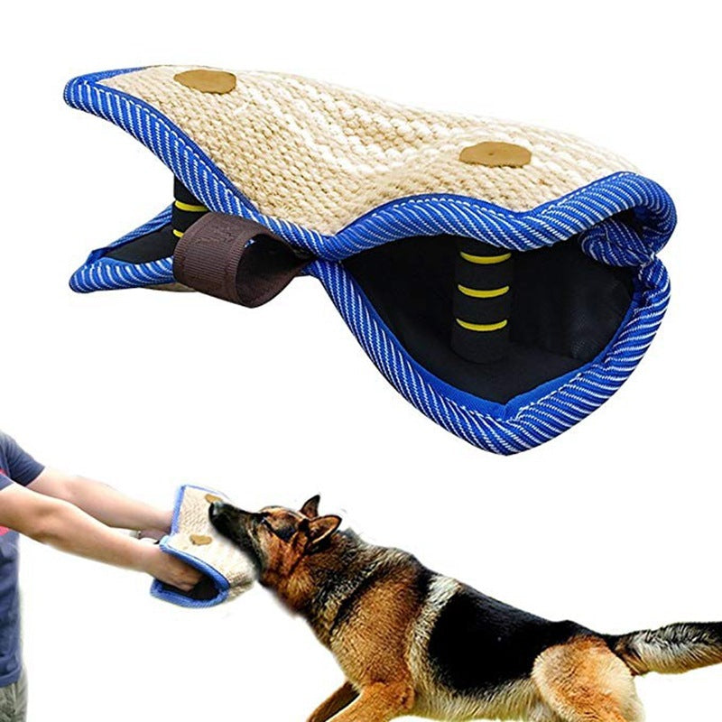 German Shepherd Training Bite Pillow – Tear-Resistant Hemp - Penuel's Paw