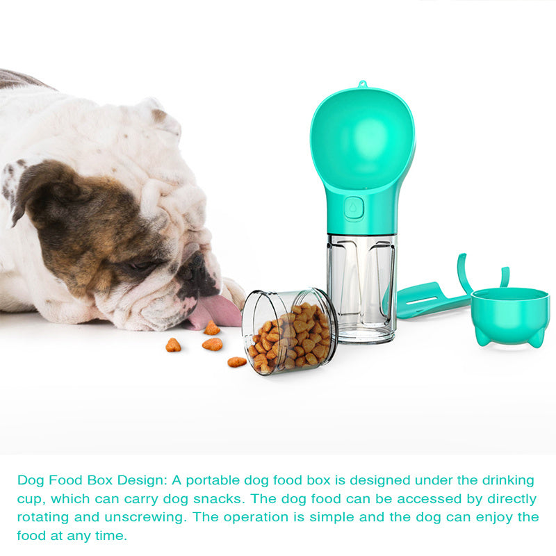 3-in-1 Portable Pet Water Bottle & Travel Feeder - Penuel's Paw