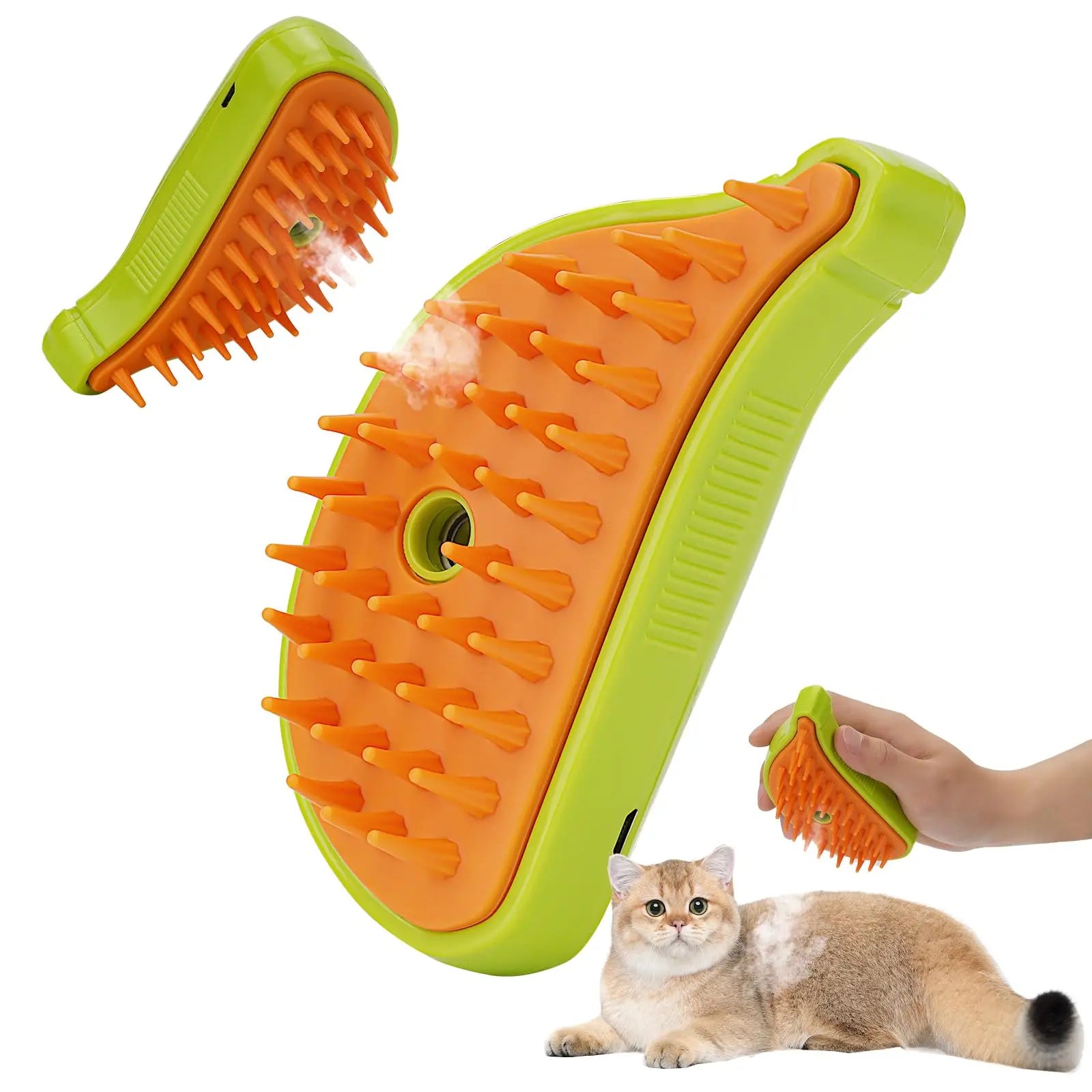 GroomSteam 3-in-1 Pet Grooming Brush - Penuel's Paw